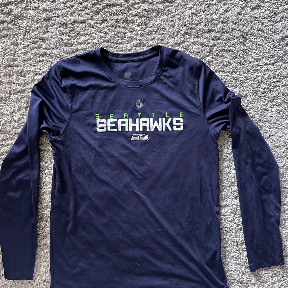NFL Seattle Seahawks Blue Long Sleeve Tee